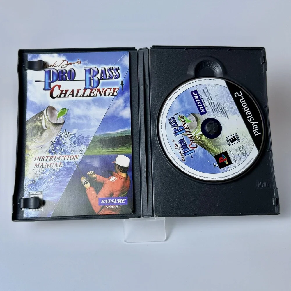 Mark Davis Pro Bass Challenge Sony PlayStation 2 PS2 Natsume CIB Complete‎